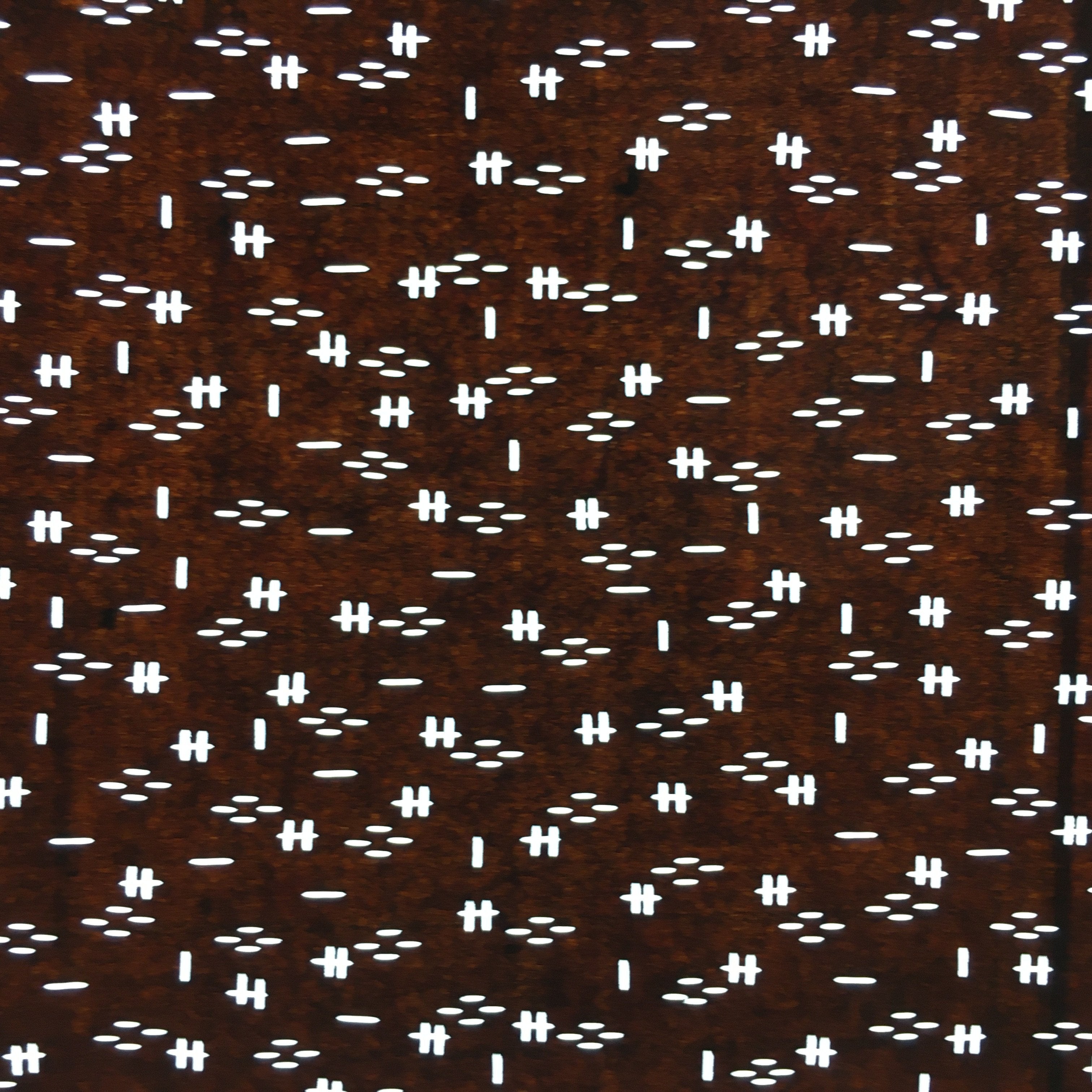 Japanese Antique Ise Katagami Paper Kimono Stencil Edo Cross Line Pattern A510
