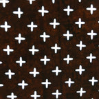Japanese Antique Ise Katagami Paper Kimono Stencil Edo Cross Pattern A516