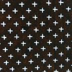 Japanese Antique Ise Katagami Paper Kimono Stencil Edo Cross Pattern A516