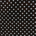 Japanese Antique Ise Katagami Paper Kimono Stencil Edo Cross Pattern A516