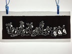 Japanese Antique Ise Katagami Paper Kimono Stencil Edo Dancing Women Design A562
