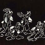 Japanese Antique Ise Katagami Paper Kimono Stencil Edo Dancing Women Design A562