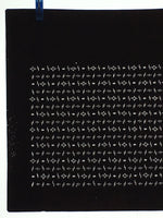 Japanese Antique Ise Katagami Paper Kimono Stencil Edo Diamond Line Pattern A586