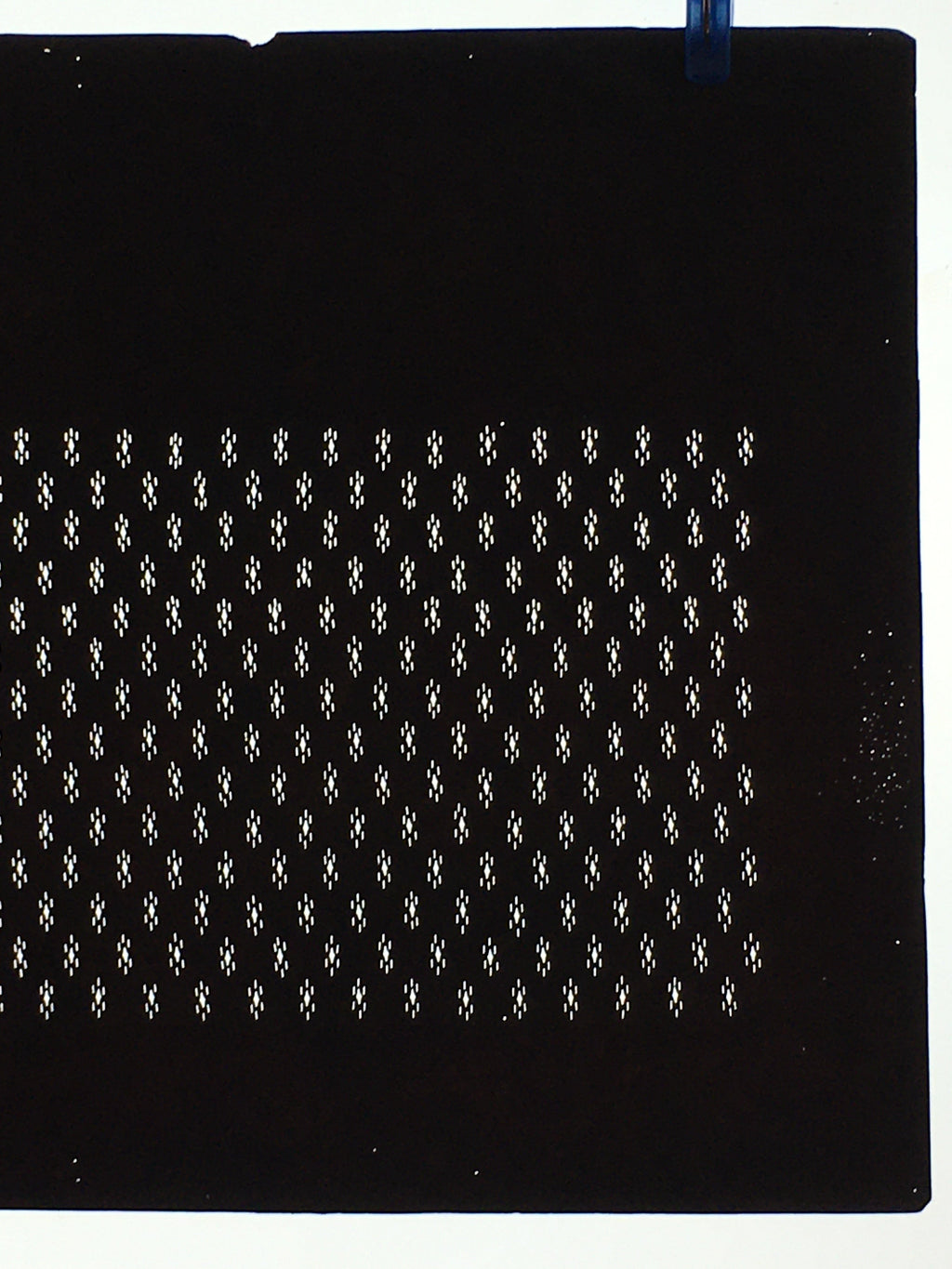Japanese Antique Ise Katagami Paper Kimono Stencil Edo Diamond Pattern A597