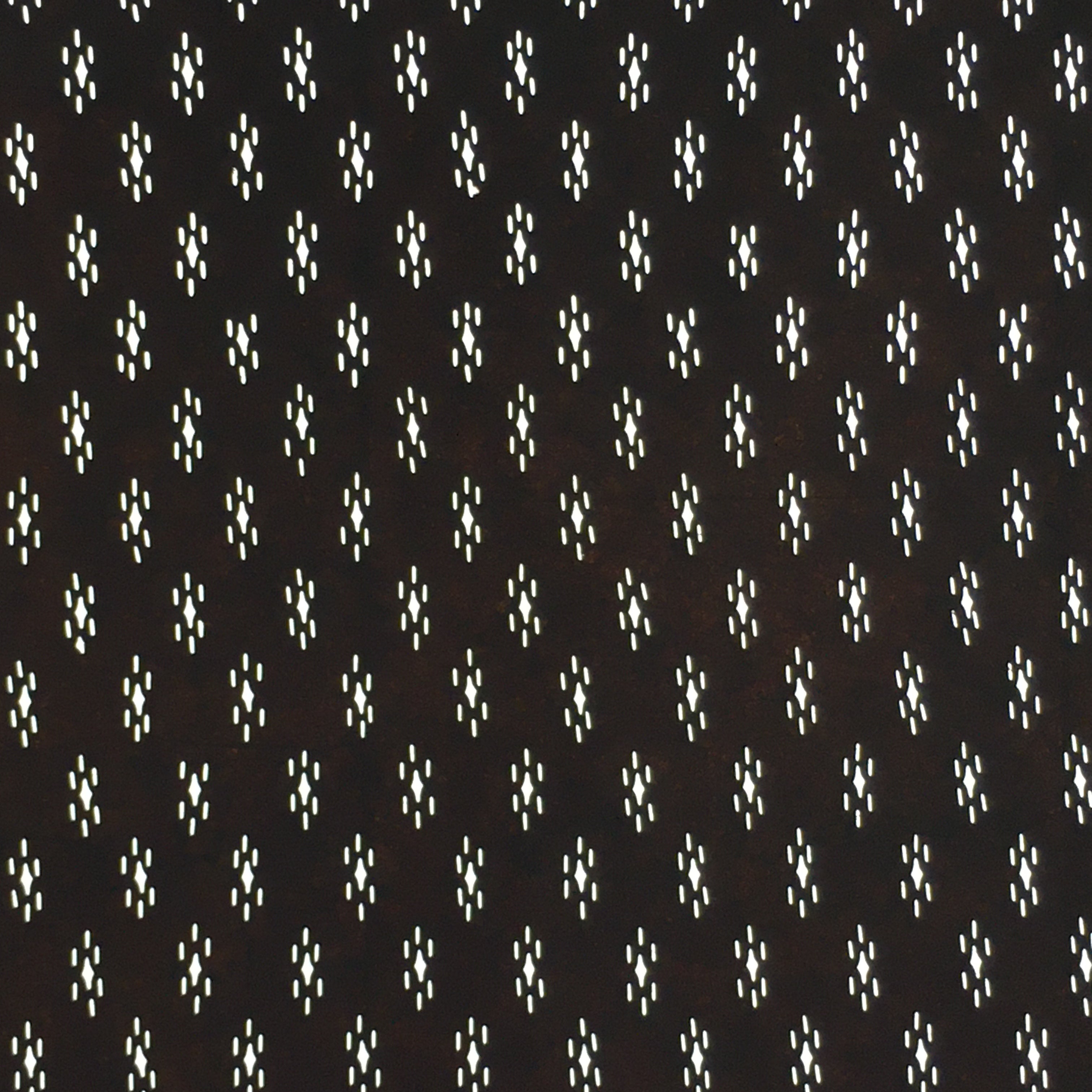 Japanese Antique Ise Katagami Paper Kimono Stencil Edo Diamond Pattern A597