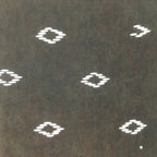 Japanese Antique Ise Katagami Paper Kimono Stencil Edo Diamond Rhombus A438