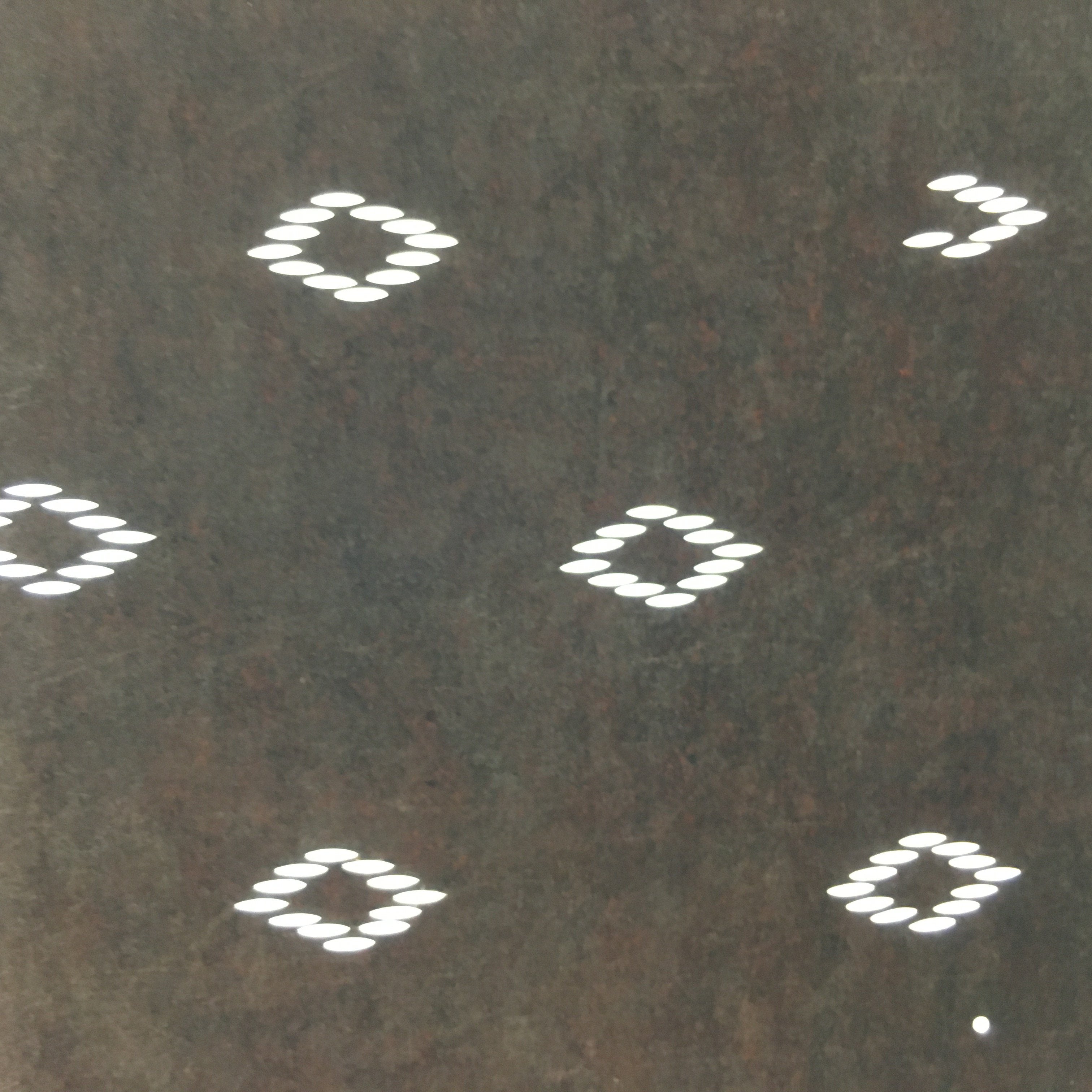 Japanese Antique Ise Katagami Paper Kimono Stencil Edo Diamond Rhombus A438