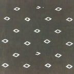 Japanese Antique Ise Katagami Paper Kimono Stencil Edo Diamond Rhombus A438