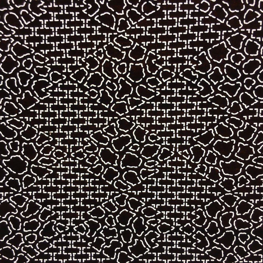 Japanese Antique Ise Katagami Paper Kimono Stencil Edo Diamond Shape Pattern A53