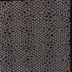 Japanese Antique Ise Katagami Paper Kimono Stencil Edo Diamond Shape Pattern A53