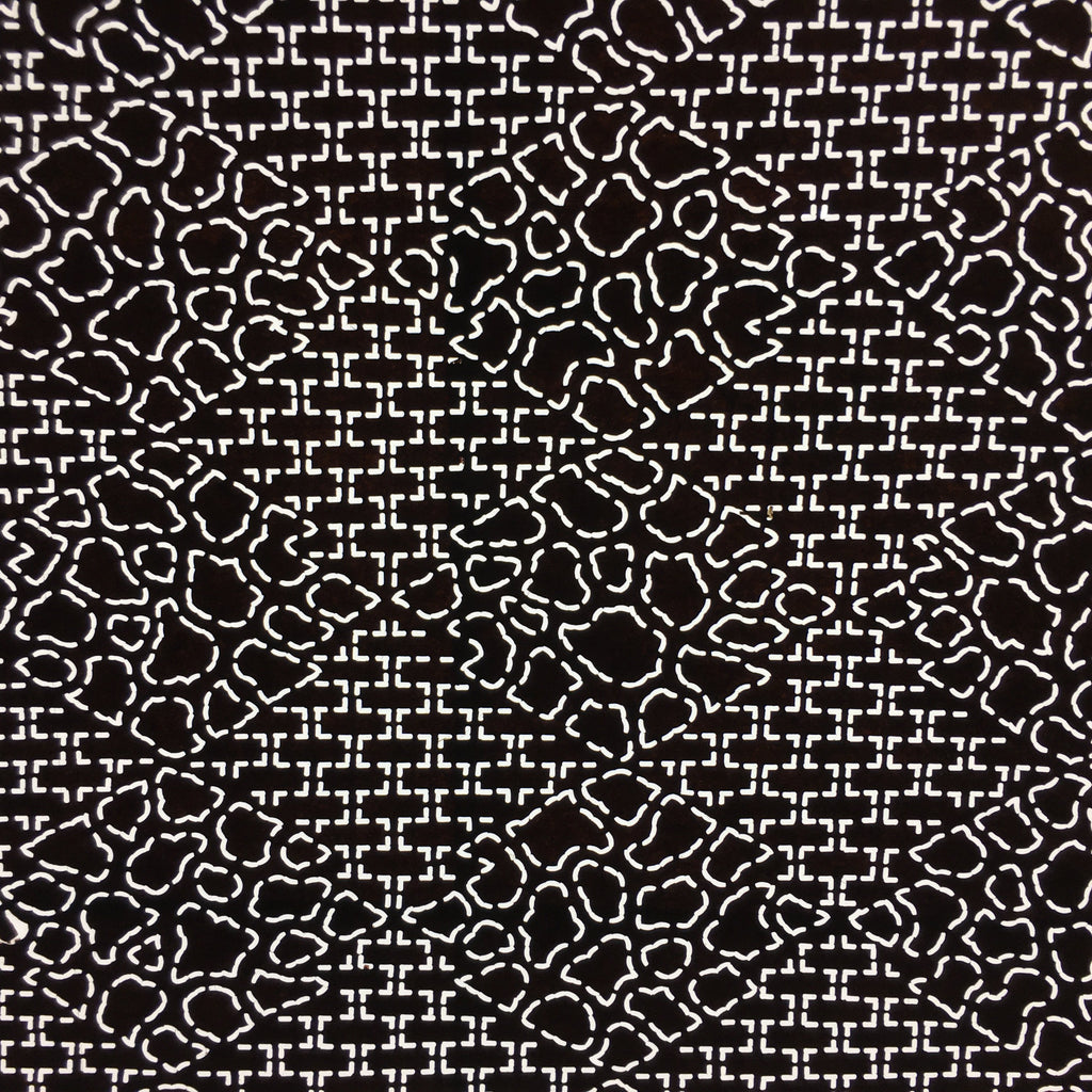 Japanese Antique Ise Katagami Paper Kimono Stencil Edo Diamond Shape Pattern A53