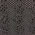 Japanese Antique Ise Katagami Paper Kimono Stencil Edo Diamond Shape Pattern A53