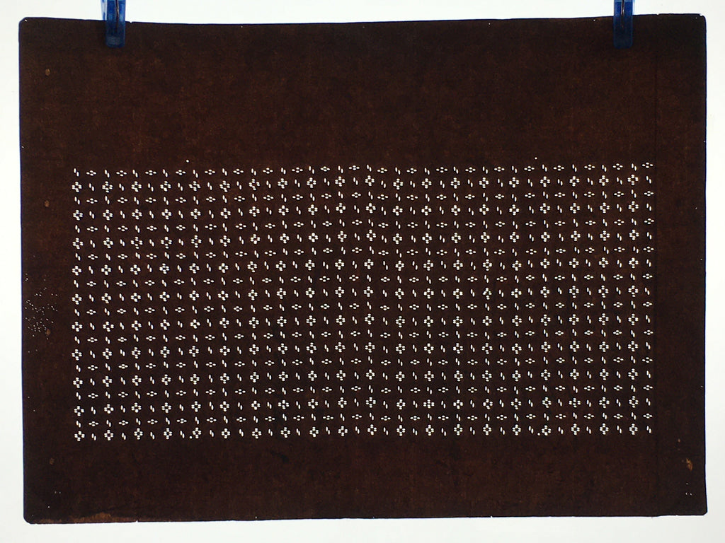 Japanese Antique Ise Katagami Paper Kimono Stencil Edo Dot Pattern A591