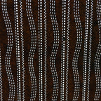Japanese Antique Ise Katagami Paper Kimono Stencil Edo Dot Wavy Line Pattern A50