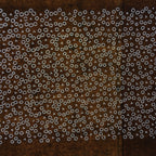 Japanese Antique Ise Katagami Paper Kimono Stencil Edo Dotted Circle Pattern A53