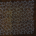Japanese Antique Ise Katagami Paper Kimono Stencil Edo Dotted Circle Pattern A53