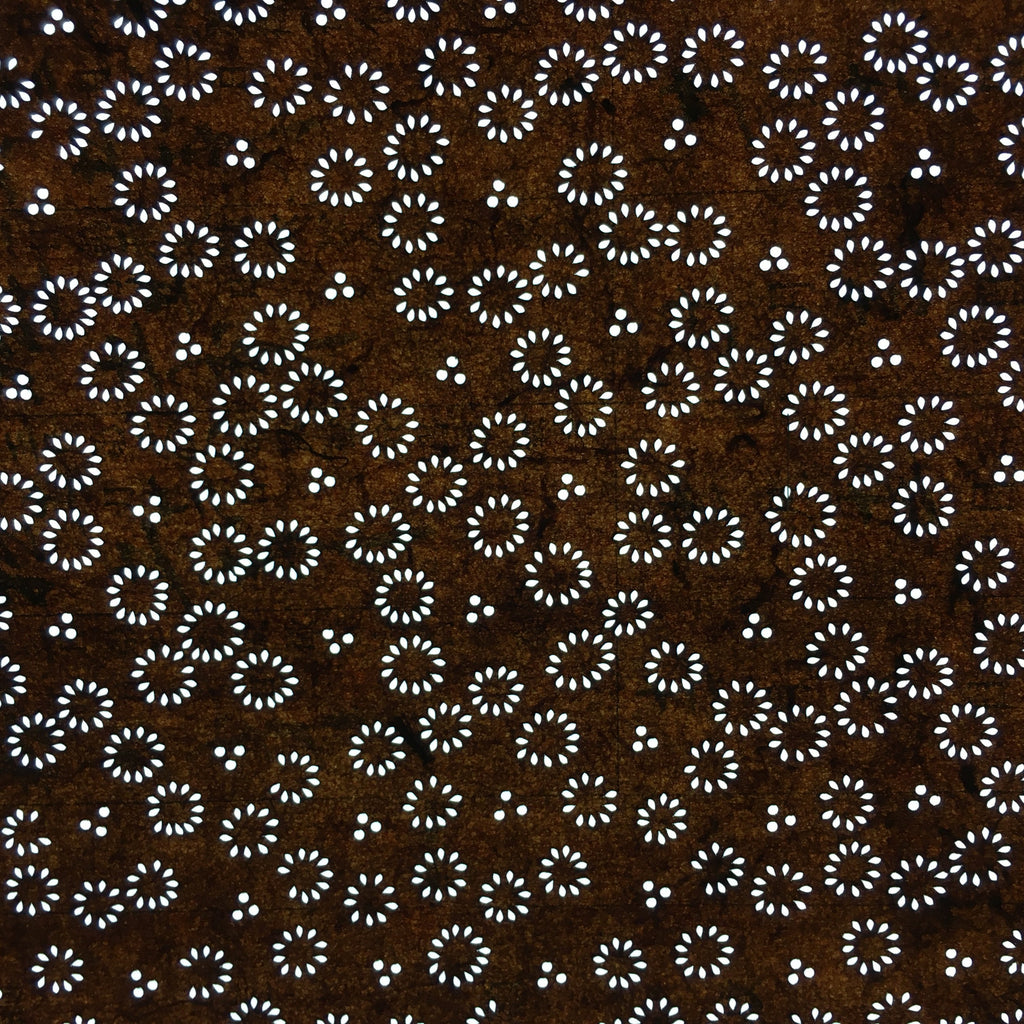 Japanese Antique Ise Katagami Paper Kimono Stencil Edo Dotted Circle Pattern A53