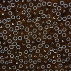 Japanese Antique Ise Katagami Paper Kimono Stencil Edo Dotted Circle Pattern A53
