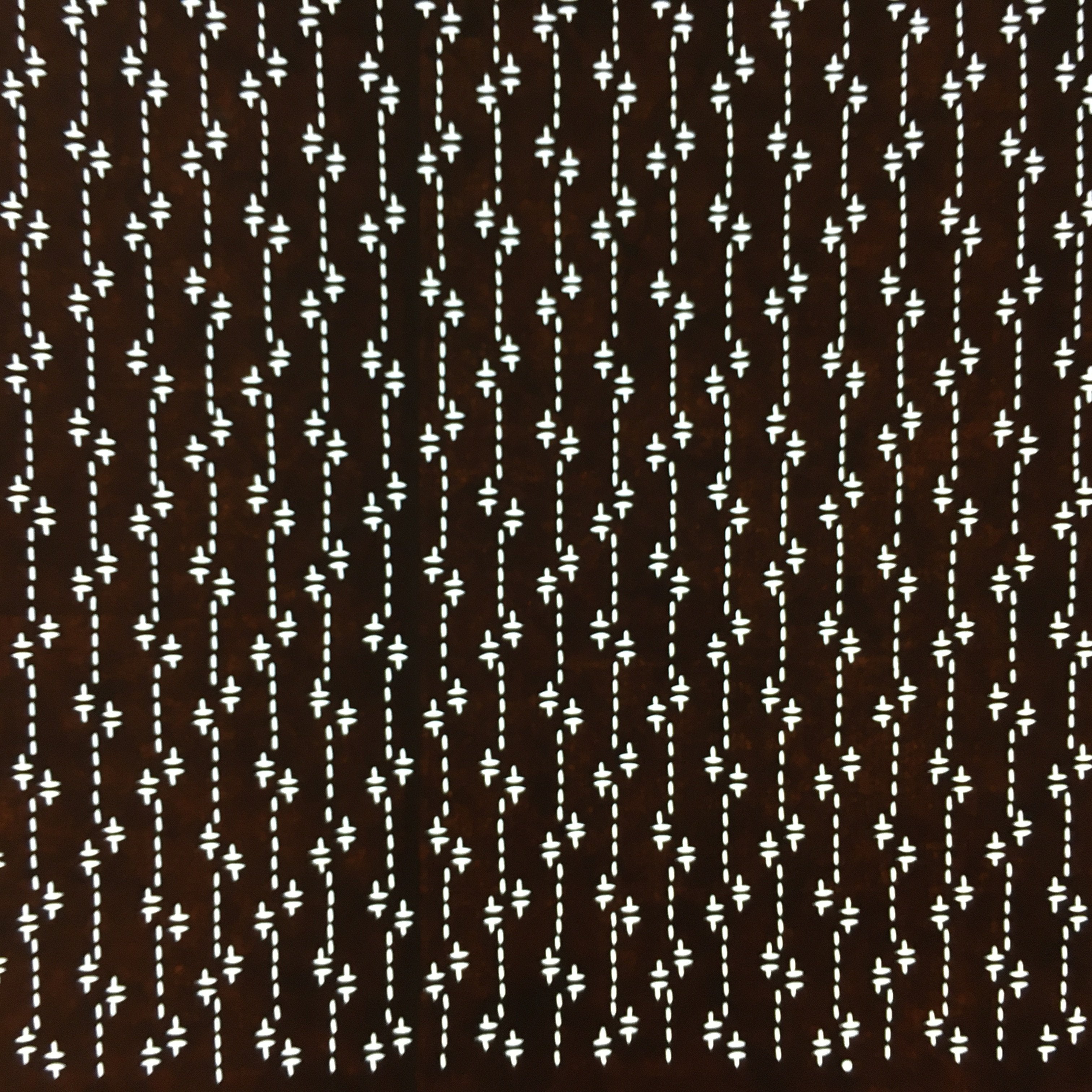 Japanese Antique Ise Katagami Paper Kimono Stencil Edo Dotted Line A430