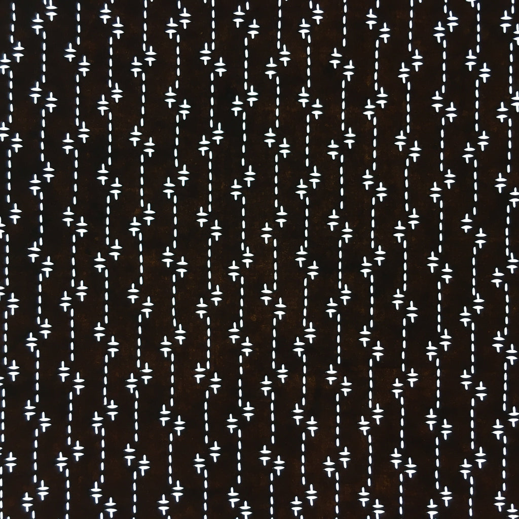 Japanese Antique Ise Katagami Paper Kimono Stencil Edo Dotted Line A430