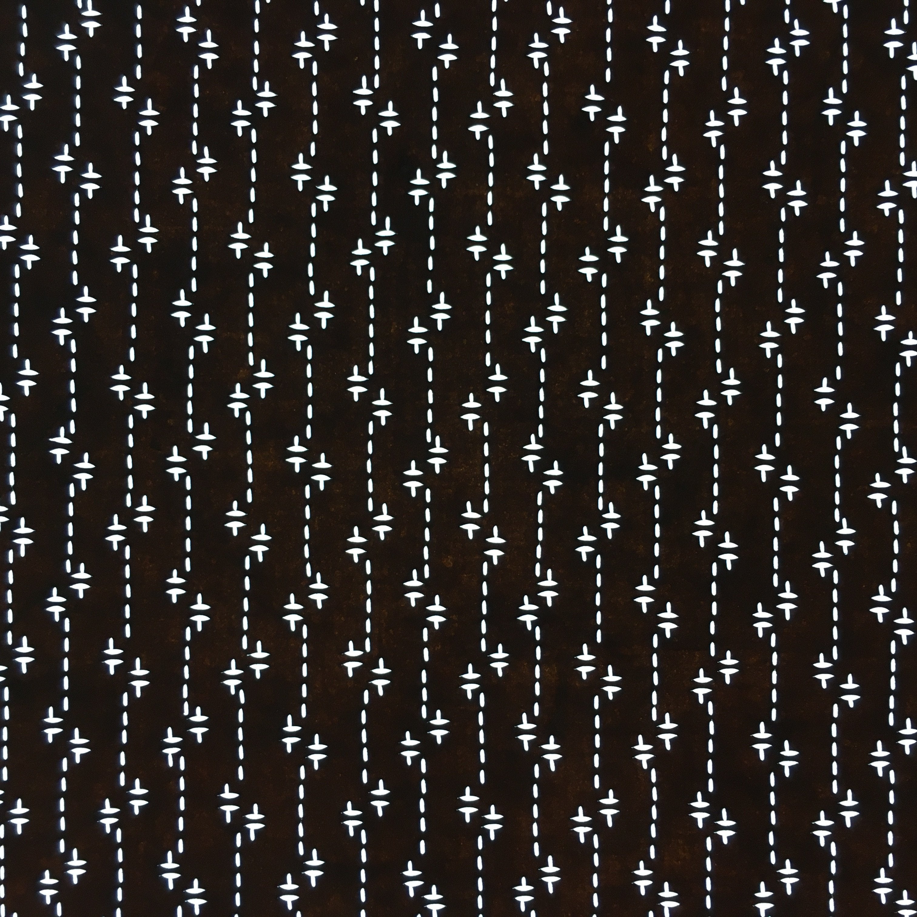 Japanese Antique Ise Katagami Paper Kimono Stencil Edo Dotted Line A430