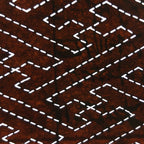 Japanese Antique Ise Katagami Paper Kimono Stencil Edo Dotted Line Pattern A515