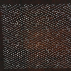 Japanese Antique Ise Katagami Paper Kimono Stencil Edo Dotted Line Pattern A515