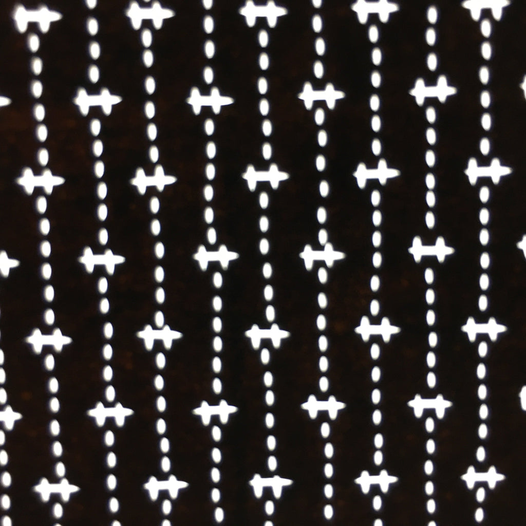Japanese Antique Ise Katagami Paper Kimono Stencil Edo Dotted Line Pattern A521