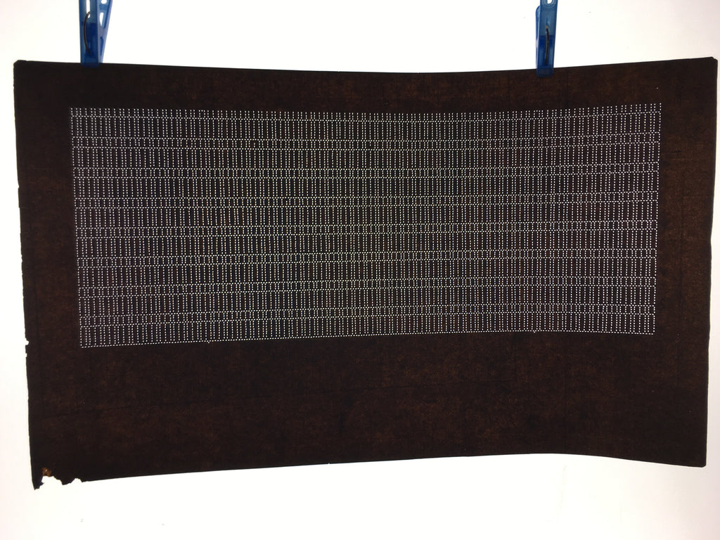 Japanese Antique Ise Katagami Paper Kimono Stencil Edo Dotted Line Pattern A532