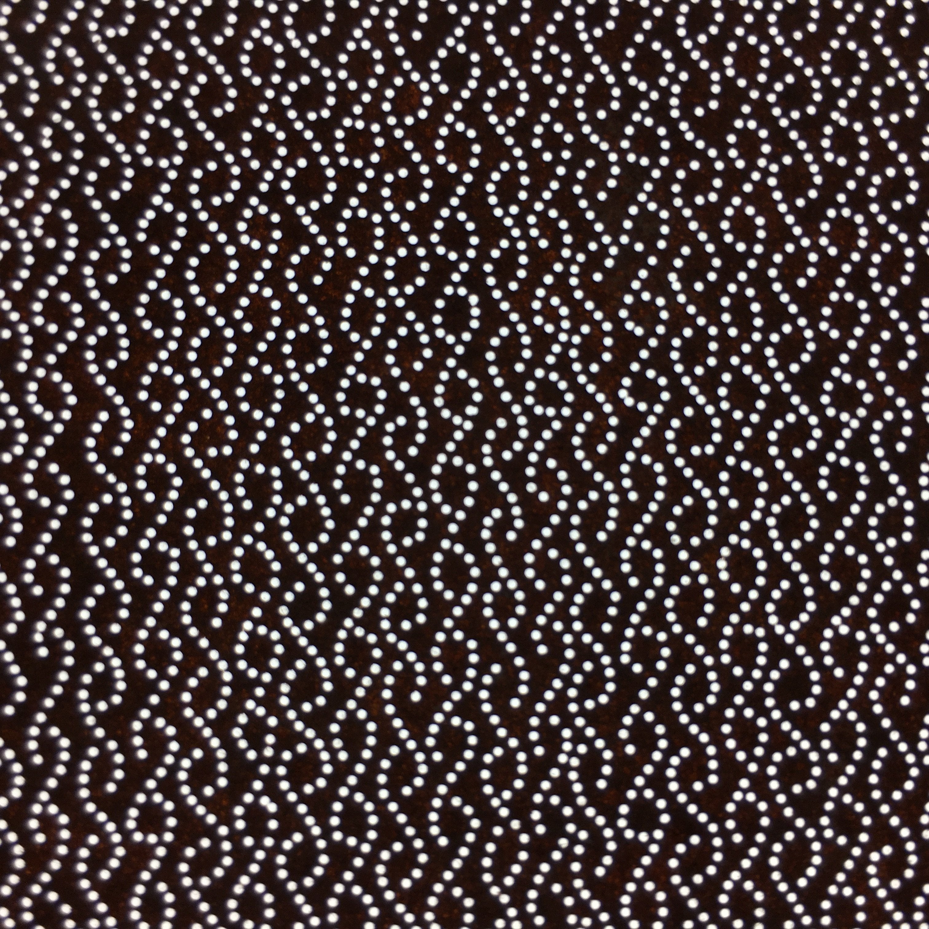 Japanese Antique Ise Katagami Paper Kimono Stencil Edo Dotted Spiral A407