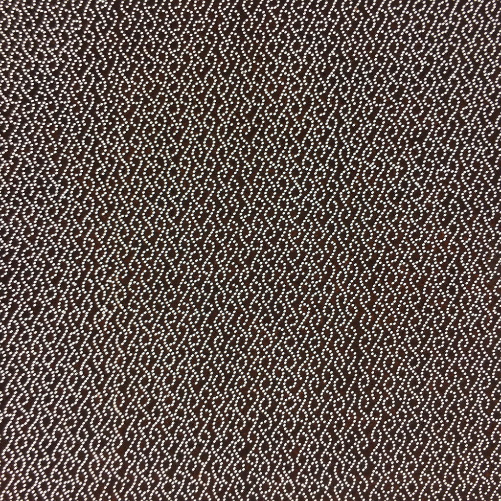 Japanese Antique Ise Katagami Paper Kimono Stencil Edo Dotted Spiral A407