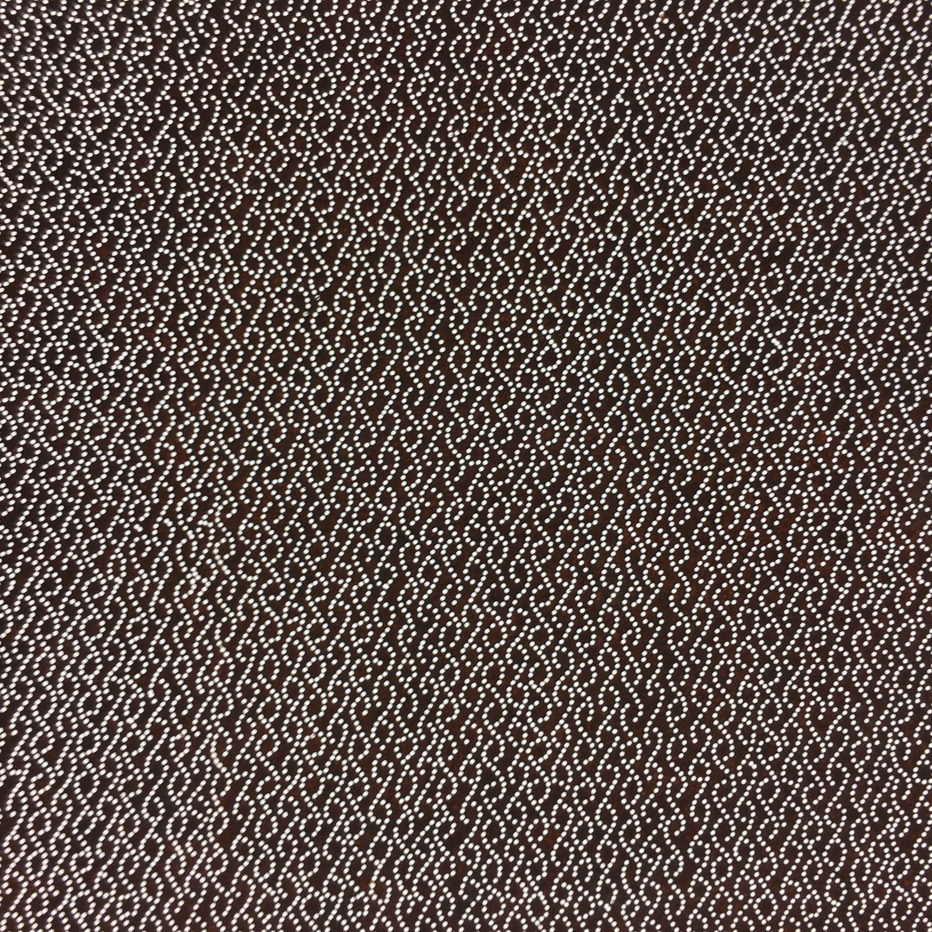 Japanese Antique Ise Katagami Paper Kimono Stencil Edo Dotted Spiral A407