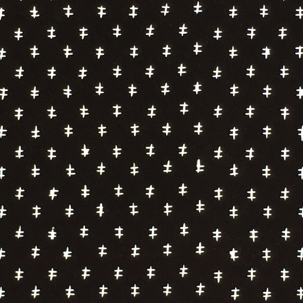 Japanese Antique Ise Katagami Paper Kimono Stencil Edo Double Cross Pattern A577