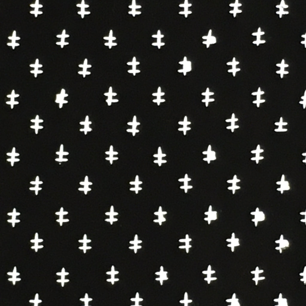 Japanese Antique Ise Katagami Paper Kimono Stencil Edo Double Cross Pattern A577