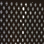 Japanese Antique Ise Katagami Paper Kimono Stencil Edo Era Abstract A354