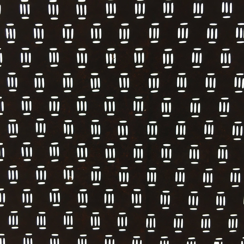 Japanese Antique Ise Katagami Paper Kimono Stencil Edo Era Abstract A354