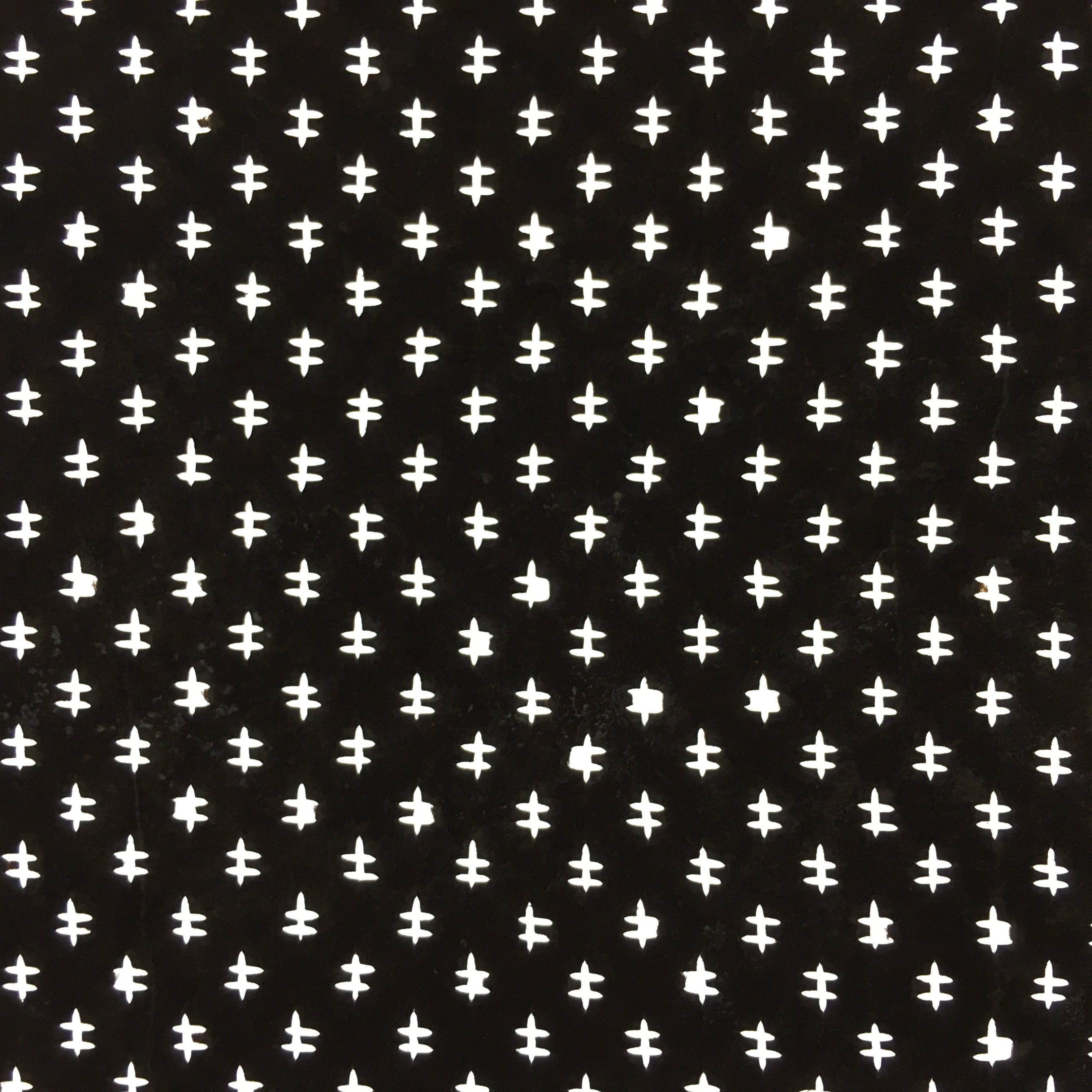 Japanese Antique Ise Katagami Paper Kimono Stencil Edo Era Abstract Design A372