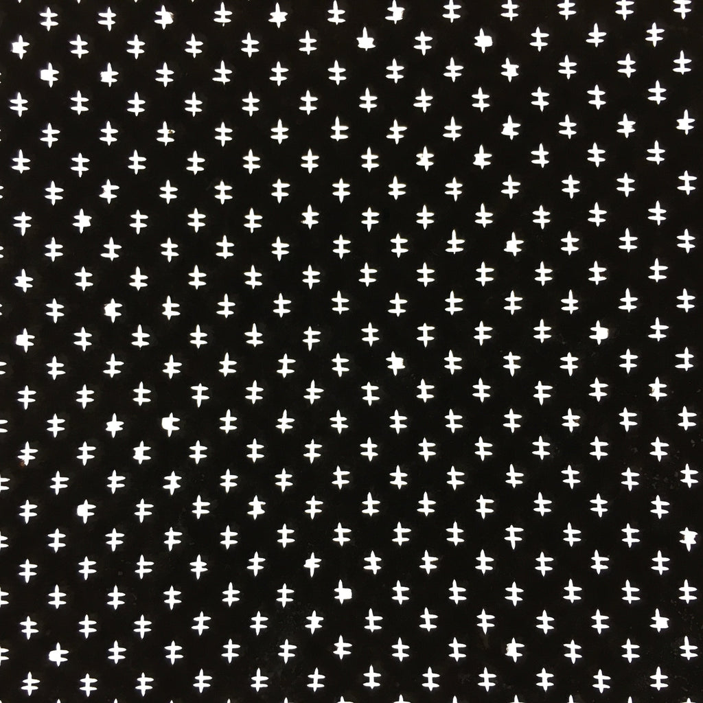 Japanese Antique Ise Katagami Paper Kimono Stencil Edo Era Abstract Design A372