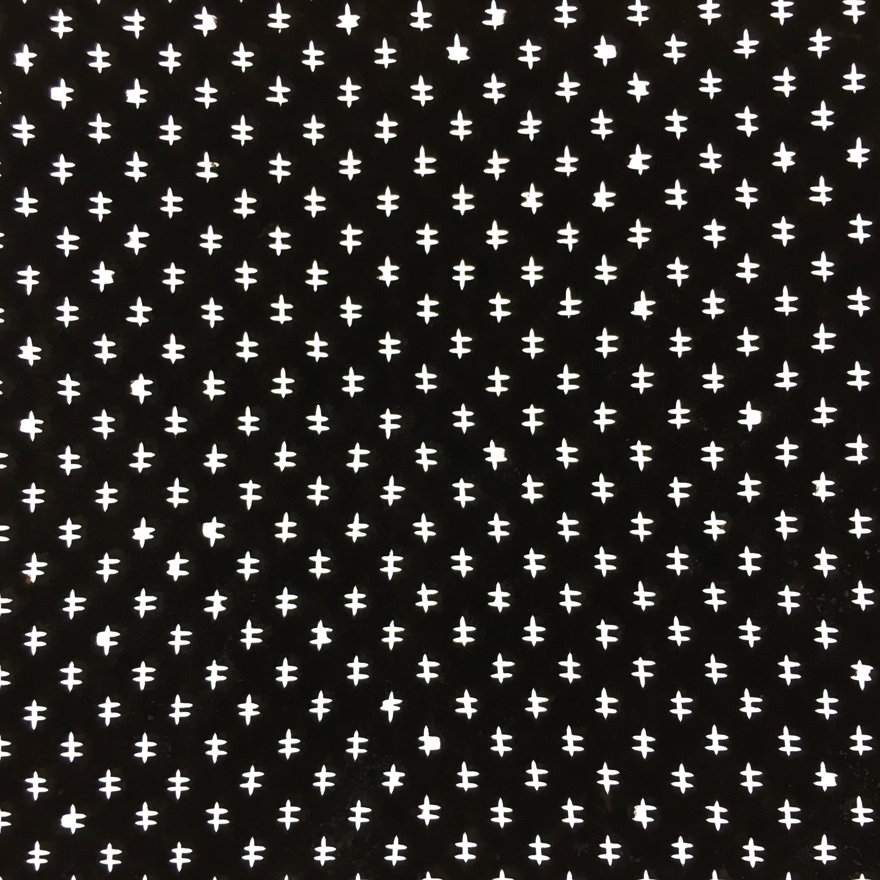 Japanese Antique Ise Katagami Paper Kimono Stencil Edo Era Abstract Design A372