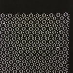 Japanese Antique Ise Katagami Paper Kimono Stencil Edo Era Circle Scale A374