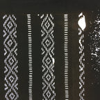 Japanese Antique Ise Katagami Paper Kimono Stencil Edo Era Rhombus Line A375