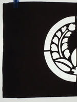 Japanese Antique Ise Katagami Paper Kimono Stencil Edo Family Crest Pattern A590