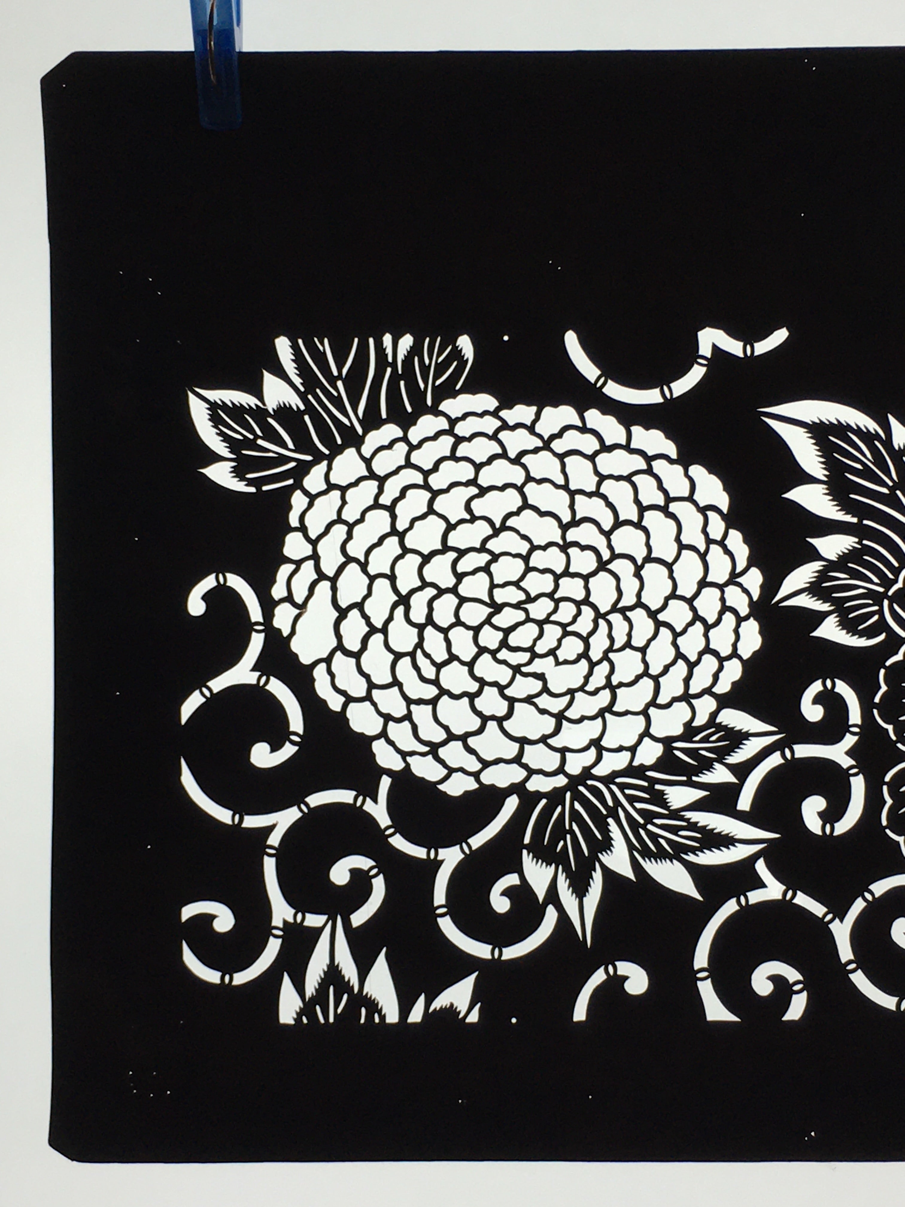 Japanese Antique Ise Katagami Paper Kimono Stencil Edo