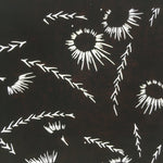 Japanese Antique Ise Katagami Paper Kimono Stencil Edo Flower Pattern A504