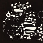 Japanese Antique Ise Katagami Paper Kimono Stencil Edo Flower Pattern A511
