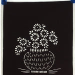 Japanese Antique Ise Katagami Paper Kimono Stencil Edo Flowers Design A567