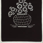 Japanese Antique Ise Katagami Paper Kimono Stencil Edo Flowers Design A567