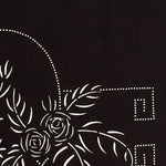 Japanese Antique Ise Katagami Paper Kimono Stencil Edo Flowers Design A569