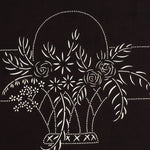 Japanese Antique Ise Katagami Paper Kimono Stencil Edo Flowers Design A569