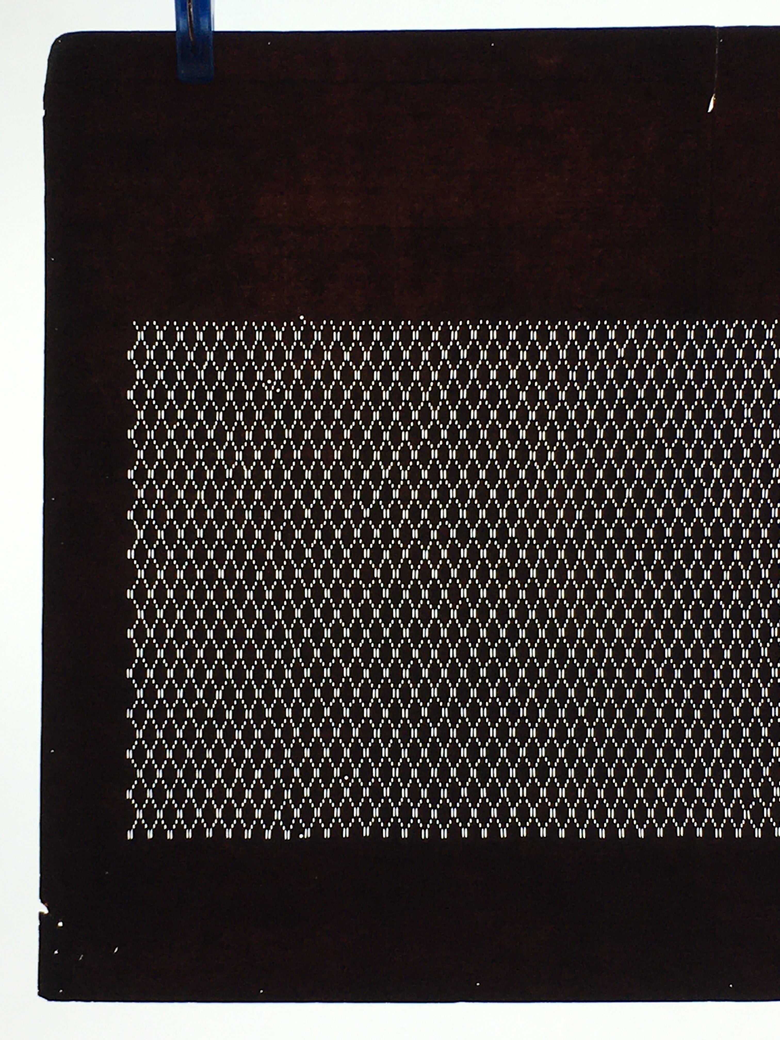 Japanese Antique Ise Katagami Paper Kimono Stencil Edo Geometric Pattern A589
